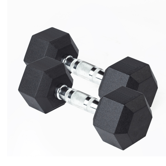 Hexagonalna gumirana ročna utež